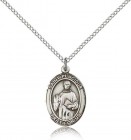 St. Placidus Medal, Sterling Silver, Medium