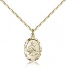 St. Gerard Medal, Gold Filled