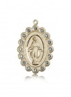 Miraculous Medal, 14 Karat Gold