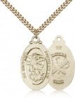St. Michael National Guard Medal, Gold Filled