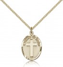 A Friend In Jesus Medal, Gold Filled