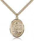 St. Germaine Cousin Medal, Gold Filled, Large