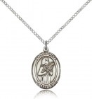 St. Agatha Medal, Sterling Silver, Medium