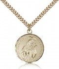 St. Francis of Assisi Medal, Gold Filled