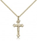 Crucifix Pendant, Gold Filled