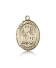 St. Valentine of Rome Medal, 14 Karat Gold, Large