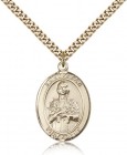 St. Kateri Medal, Gold Filled, Large