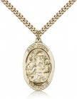 St. Joseph Medal, Gold Filled