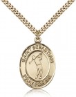 St. Sebastian Golf Medal, Gold Filled, Large