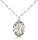 St. Alphonsus Medal, Sterling Silver, Medium