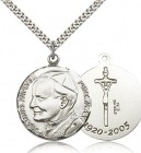 Pope John Paul II Medal, Sterling Silver