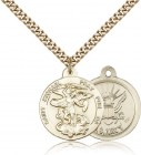 St. Michael Navy Medal, Gold Filled