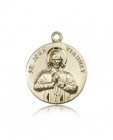 St. John Vianney Medal, 14 Karat Gold