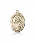 St. Joan of Arc Medal, 14 Karat Gold, Large