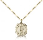 St. Florian Medal, Gold Filled