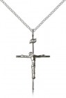 Crucifix Pendant, Sterling Silver