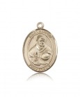 St. Albert the Great Medal, 14 Karat Gold, Large