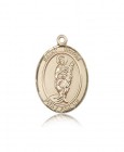 St. Victor of Marseilles Medal, 14 Karat Gold, Large
