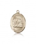 St. Joshua Medal, 14 Karat Gold, Large