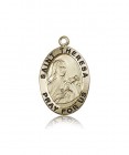 St. Theresa Medal, 14 Karat Gold