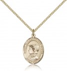 St. Elizabeth Ann Seton Medal, Gold Filled, Medium