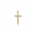 Crucifix Pendant, 14 Karat Gold
