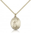 St. Drogo Medal, Gold Filled, Medium