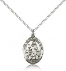St. Bernadine of Sienna Medal, Sterling Silver, Medium