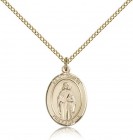 St. Odilia Medal, Gold Filled, Medium