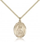 Our Lady of Olives Medal, Gold Filled, Medium