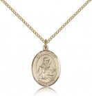 St. Isidore of Seville Medal, Gold Filled, Medium