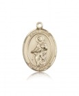 St. Jane of Valois Medal, 14 Karat Gold, Large