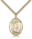 St. Elizabeth of Hungary Medal, Gold Filled, Large
