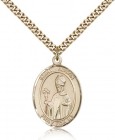 St. Austin Medal, Gold Filled, Large