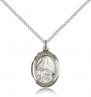 St. Veronica Medal, Sterling Silver, Medium