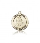 St. Ann Medal, 14 Karat Gold