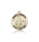 St. Theresa Medal, 14 Karat Gold