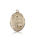 St. Germaine Cousin Medal, 14 Karat Gold, Large