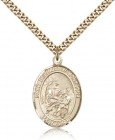 St. Bernard of Montjoux Medal, Gold Filled, Large