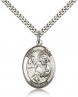 St. Mark the Evangelist Medal, Sterling Silver, Large