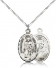 St. Peregrine Medal, Sterling Silver