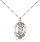 St. Victor of Marseilles Medal, Sterling Silver, Medium
