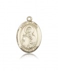 St. Marina Medal, 14 Karat Gold, Large
