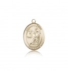 St. Luke the Apostle Medal, 14 Karat Gold, Medium