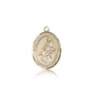 St. Thomas of Villanova Medal, 14 Karat Gold, Medium