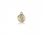 St. Christopher Medal, 14 Karat Gold