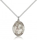 St. Rene Goupil Medal, Sterling Silver, Medium