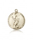 St. Bernadette Medal, 14 Karat Gold