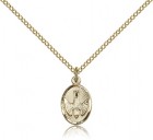 Holy Spirit Medal, Gold Filled