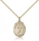 Our Lady of All Nations Medal, Gold Filled, Medium